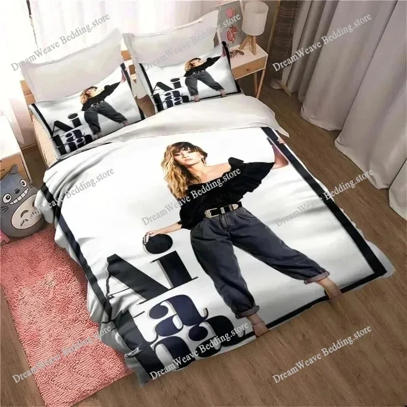 

New Aitana Bedding Set Single Twin Full Queen King Size Bed Set Adult Kid Bedroom Duvet cover Sets 3D Print Singer Bed Sheet Set