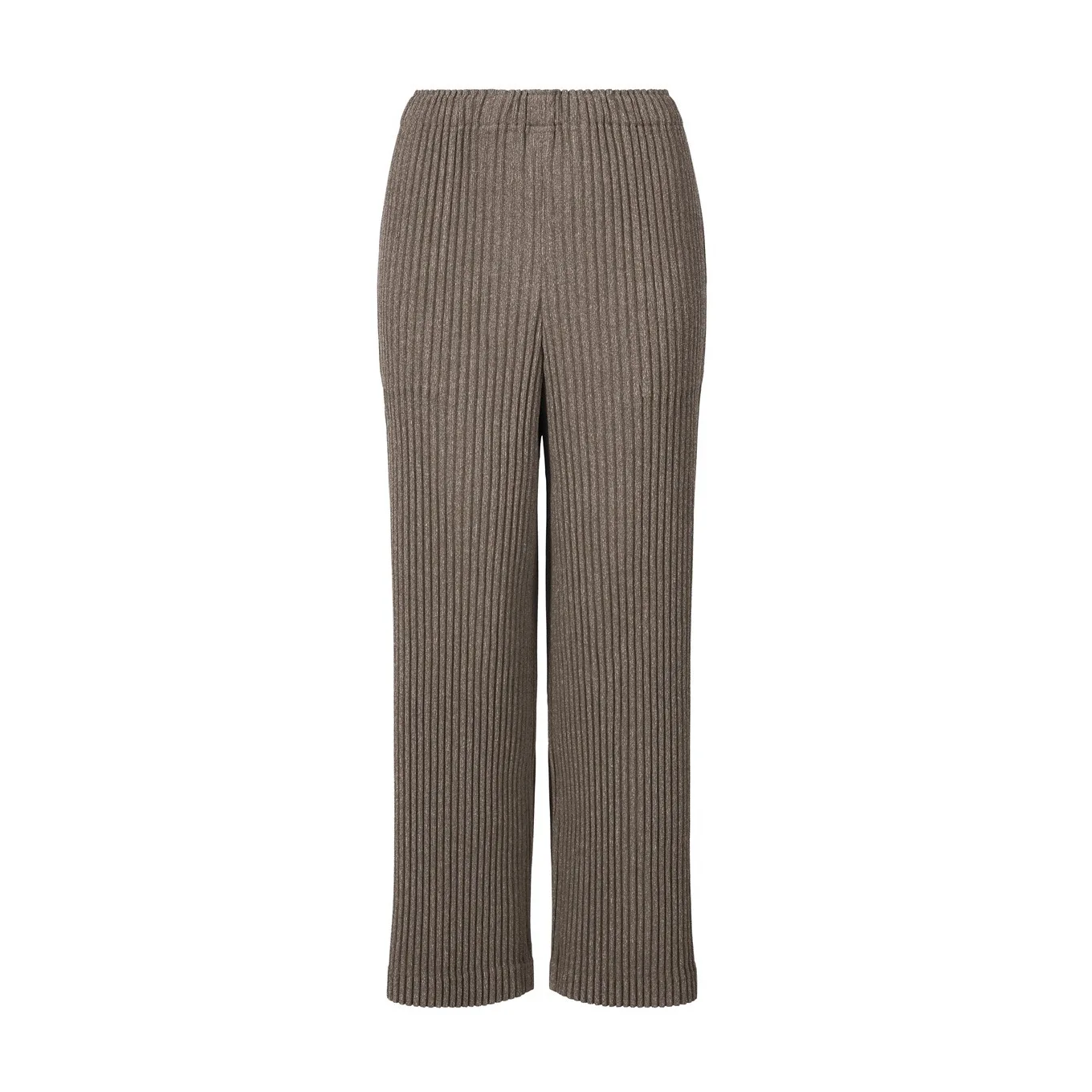 Miyake plissé 2026 nouvelle mode plissé pantalon à jambes larges taille élastique pantalons femmes modèles ample droit pantalons décontractés femmes