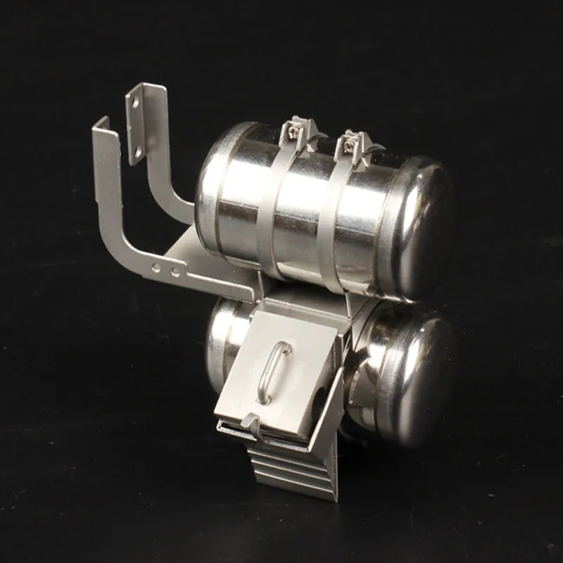 Metal Simulation Double Air Tank with Anti Slip Device for 1/14 Tamiya RC Truck SCANIA 770S R620 VOLVO BENZ Arocs MAN TGX Car