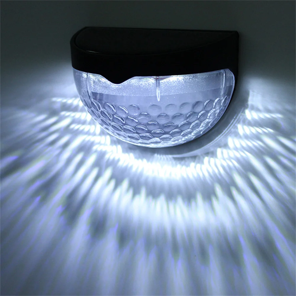 

Solar Light Outdoor Light Control Induction Courtyard Decoration Solar Fence Wall Light Semi-circular Energy Saving Street Light