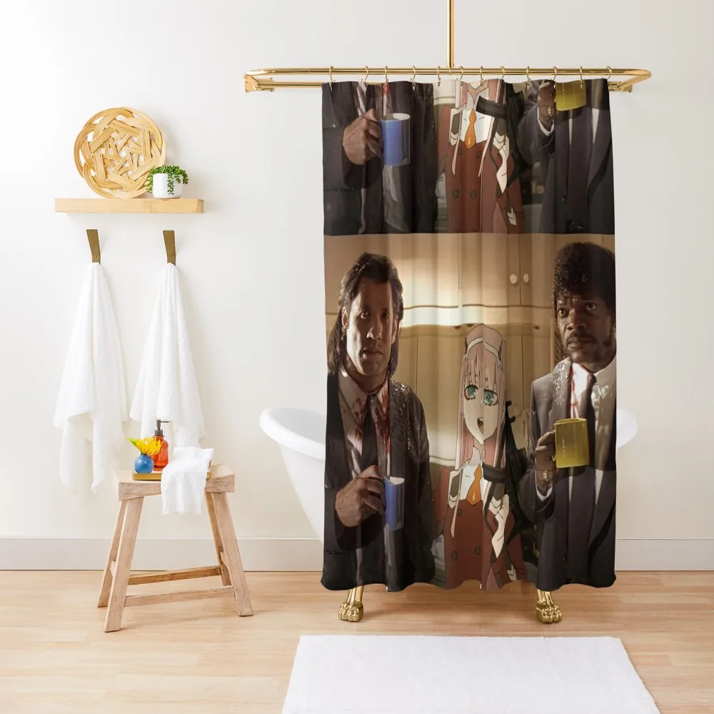 

Darling Fiction Shower Curtain Bathroom Accessories In The Bathroom Waterproof Shower And Anti-Mold Curtain