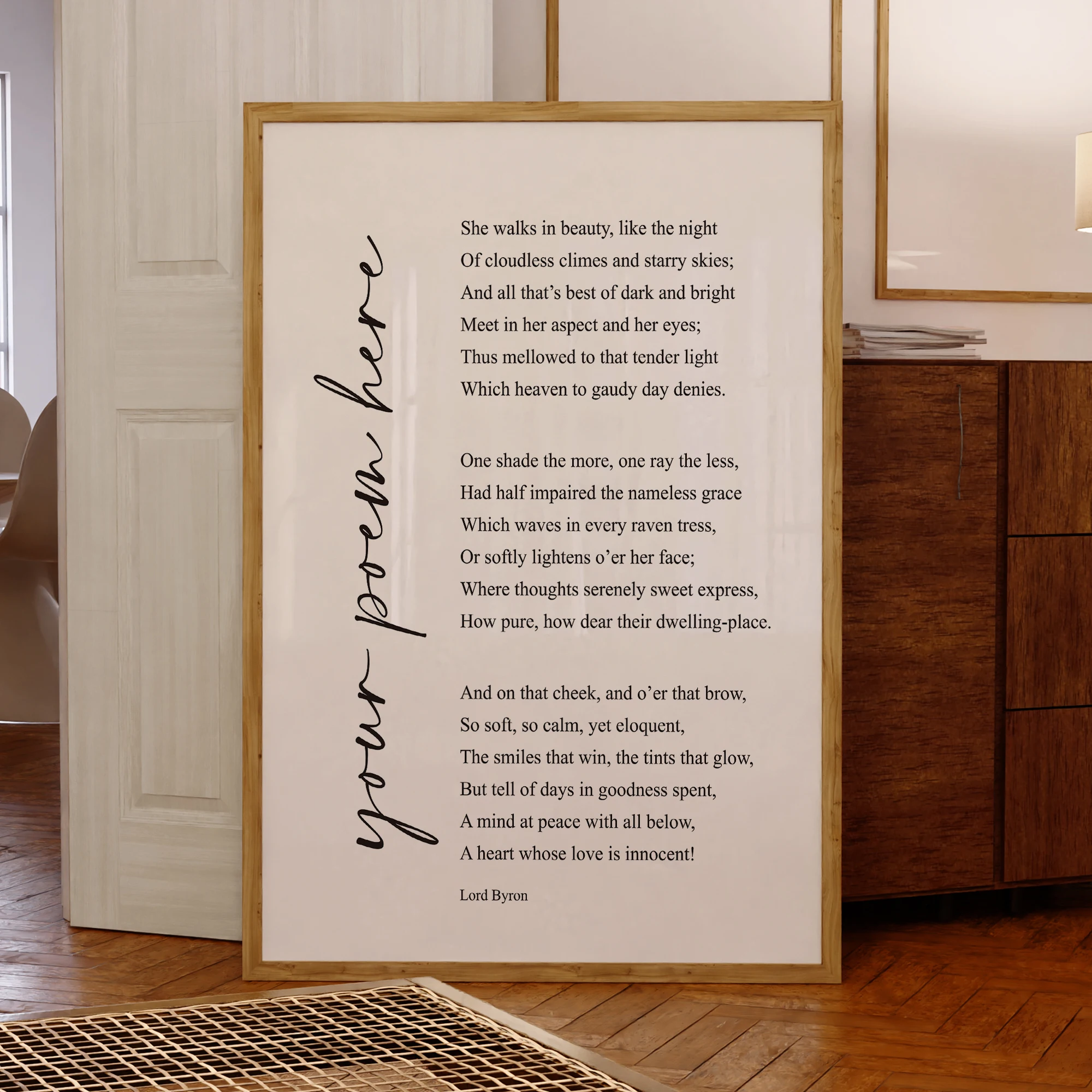 

Poetry Content Customization Wall Art Prints Canvas Painting Poster Picture For Living Room Home Decor Gift