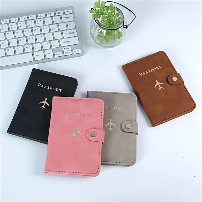 

Passport Clip Convenient Multifunctional PU Leather Passport Cover Document Clip Creative RFID Passport Clip Card Package Clip