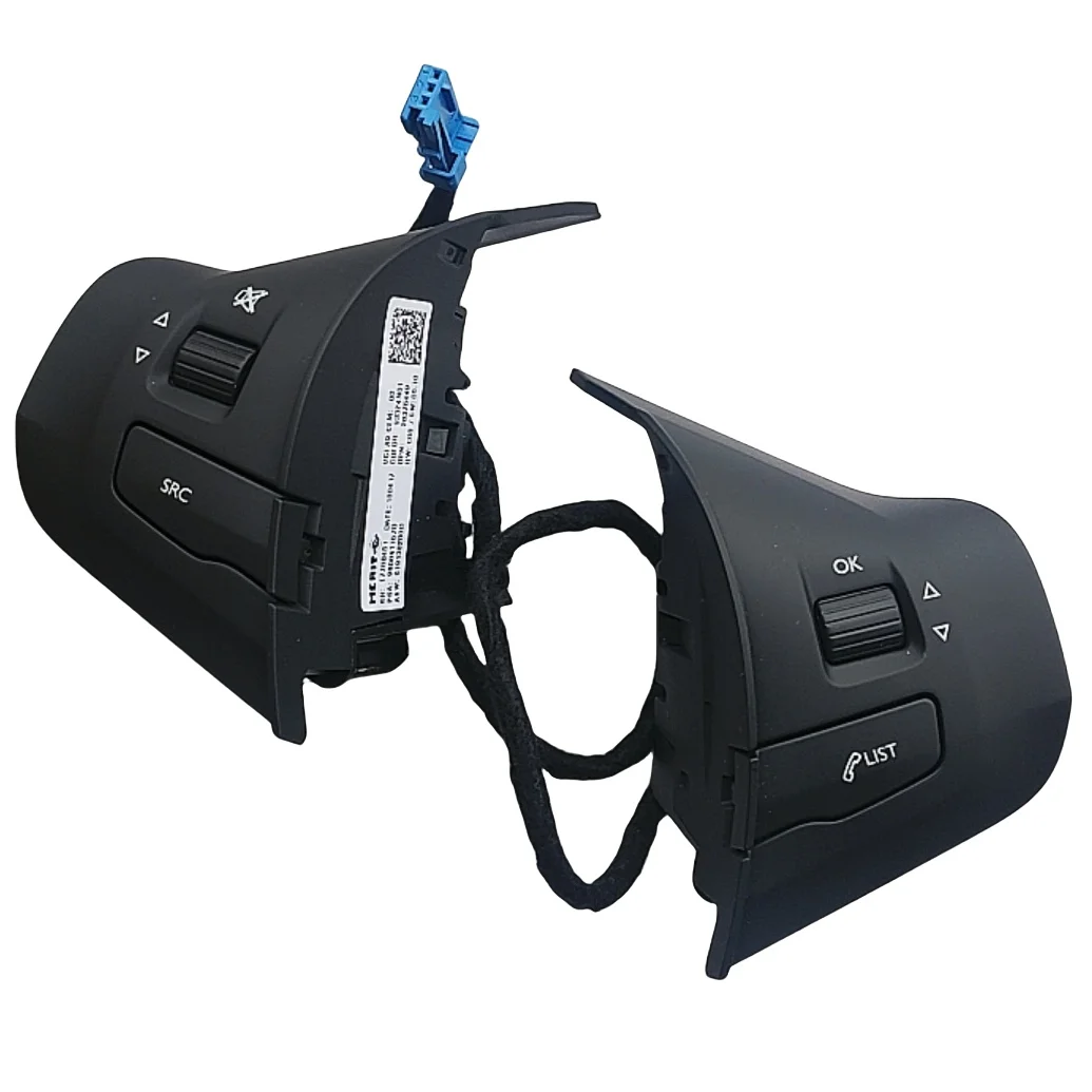 

For Peugeot 308 2008 208 2014 - 2017 Car Multifunctional Steering Wheel Buttons Audio Volume Control Switch