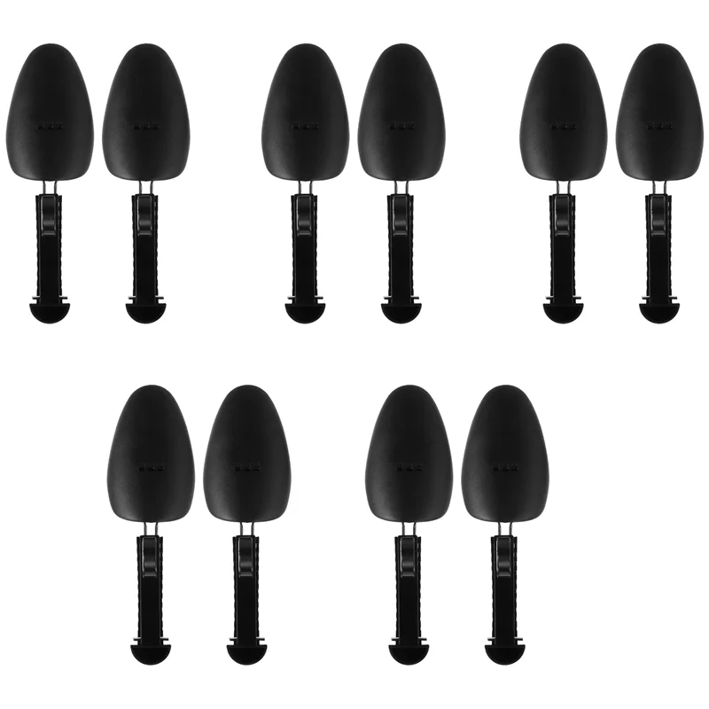 

ABRT-5 Pairs Practical Plastic Adjustable Length Men Shoe Tree Stretcher Boot Holder Organizers (5 Pairs Black)