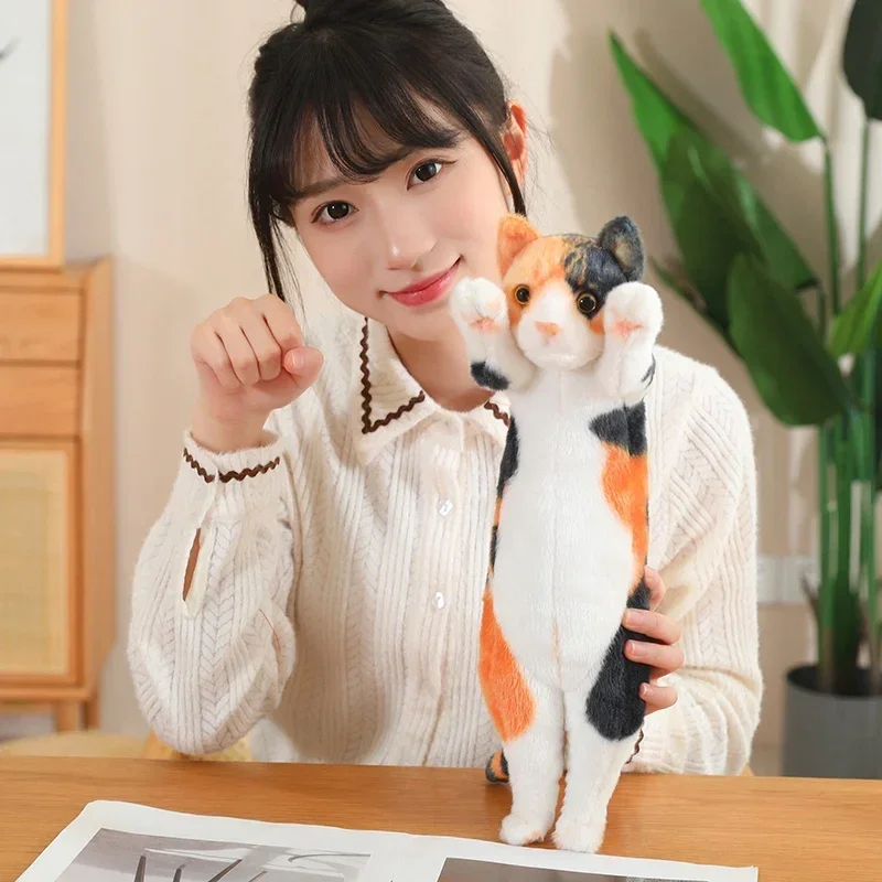25/40/58 センチメートルかわいい上げ手子猫ぬいぐるみ素敵な Caicai 猫黒猫人形ぬいぐるみソフト動物のおもちゃ素敵な誕生日プレゼント