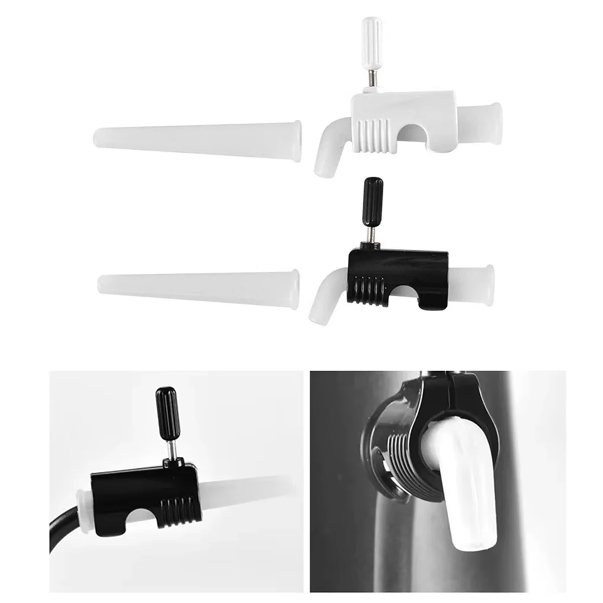 Bico para cafeteira feito à mão, regulador de fluxo de café, silicone, boca estreita, regulador de fluxo branco