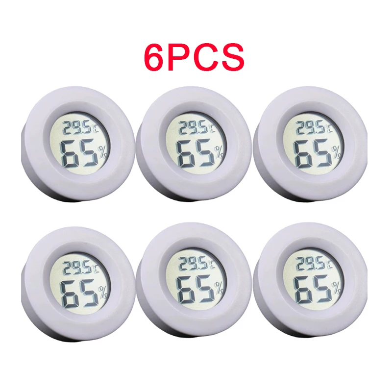 4-Pack LCD Thermometer Hygrometer 9