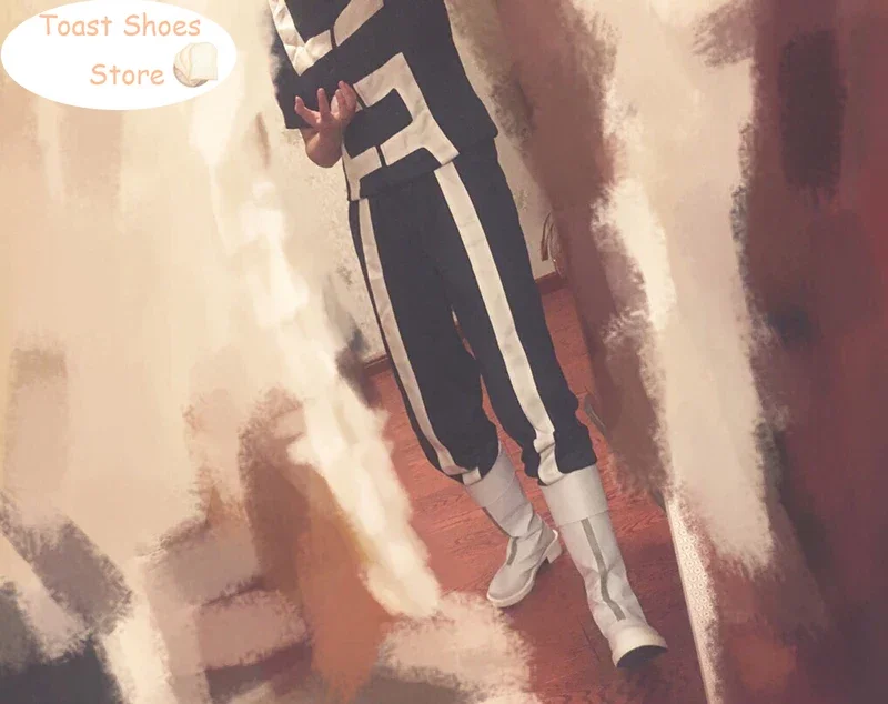 Anime Mijn Held Academia Shoto Todoroki Cosplay Schoenen Halloween Carnaval Laarzen Boku No Hiro Akademia Handgemaakte Schoenen