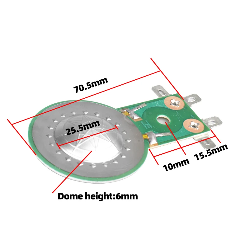 1 stücke 25,5-Kern Höhen Schwingspule Harz Titan Film Hoch leistungs lautsprecher Lautsprecher Membran 25,5mm Reparatur elektronisches Zubehör