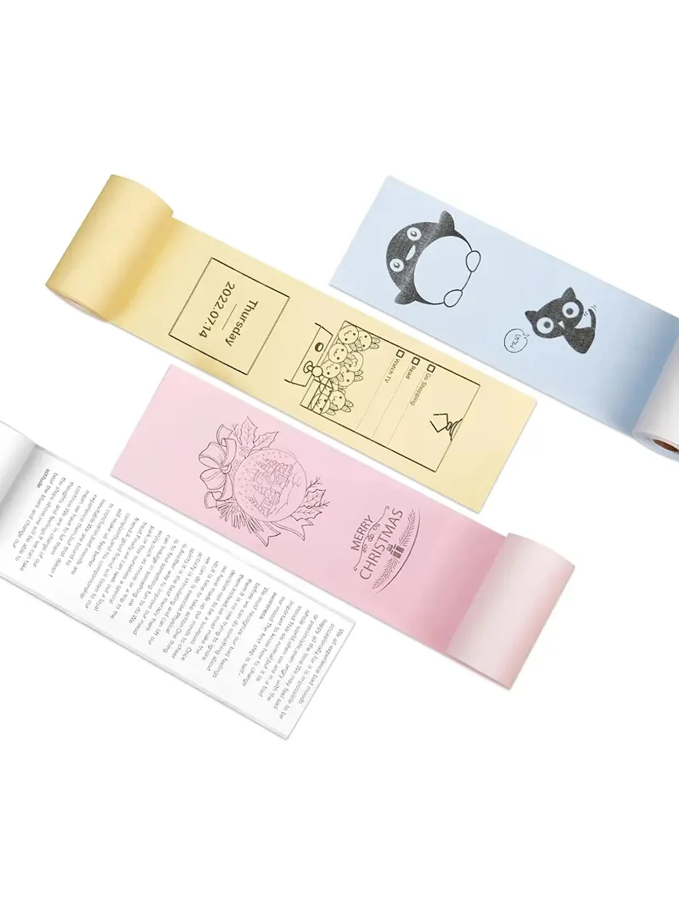 Mini Printer Paper 57 X 25mm Thermal Label Paper ,Sticker, Color Paper, White Self-Adhesive Sticker Paper For Mini Printer