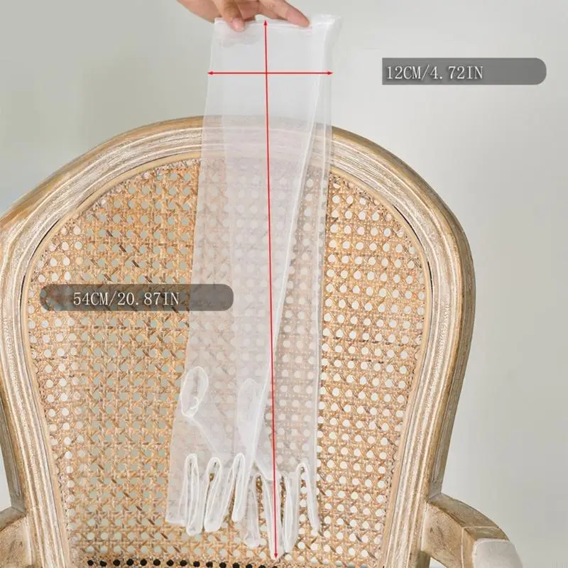 E15e Белые перчатки для свадебных перчаток