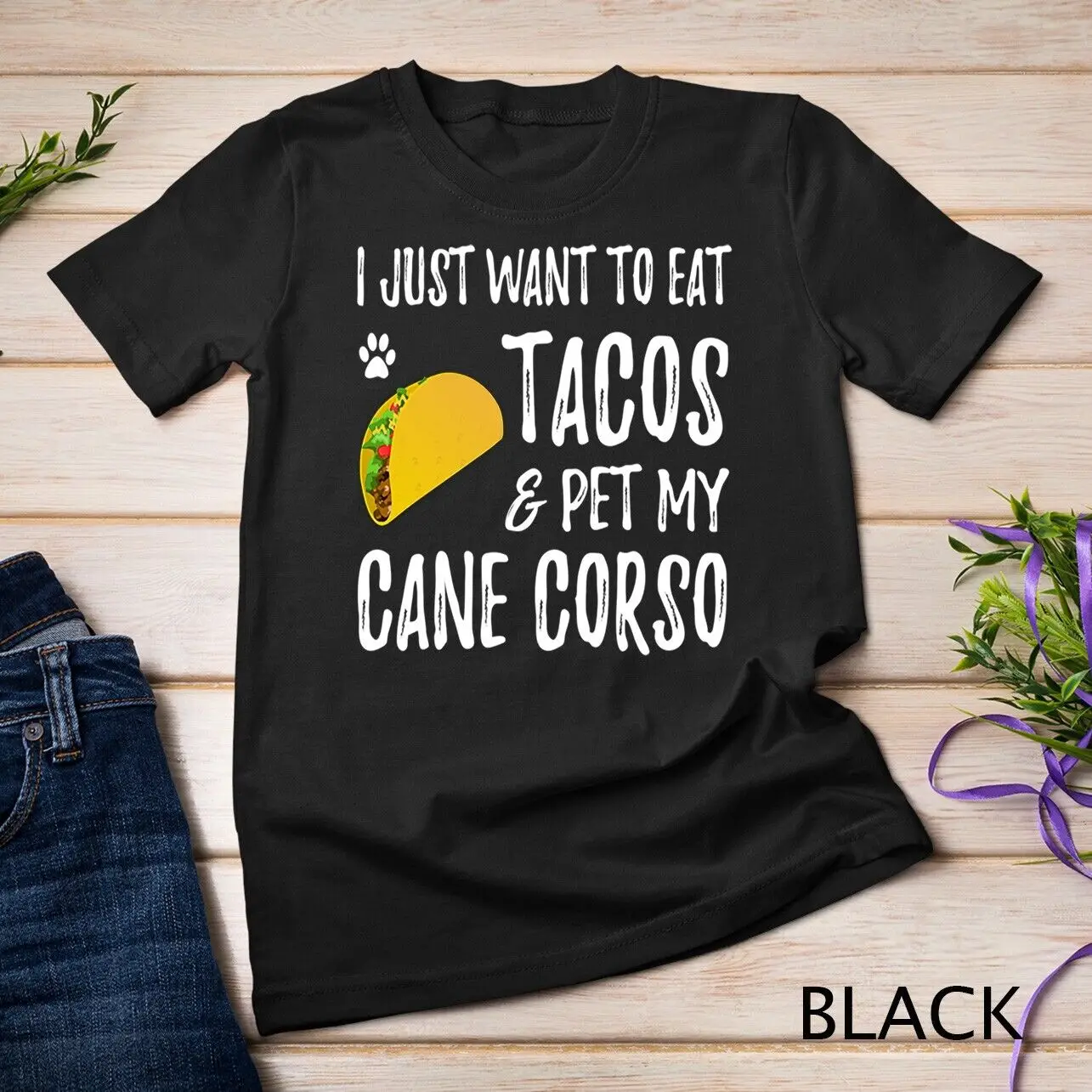 Cane Corso Taco Lover Cinco de Mayo Cat Mom Gift Unisex T-shirt