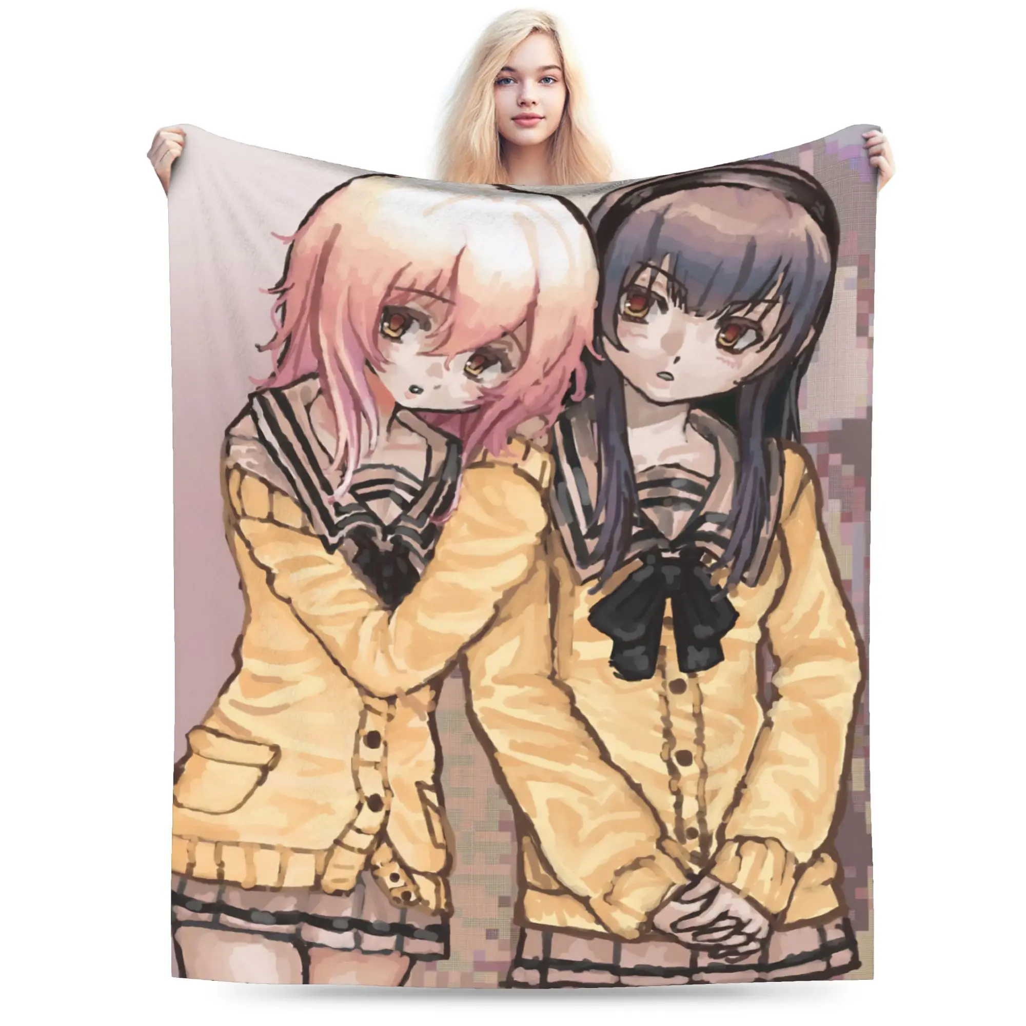 You and Me and Her A Love Story Miyuki Aoi  Gift Blanket For Men Women Super Soft Cozy  Throw Blankets for Living Room
