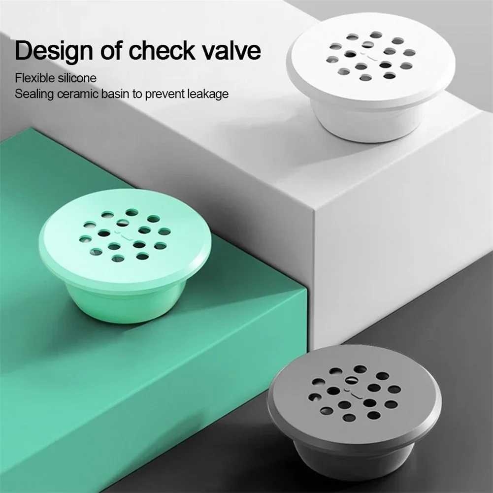 Silicone Sink Overflow With Integrated Float Valve That Opens During Water Flow And Seals Dry To Stop Sewer Smells And Bugs