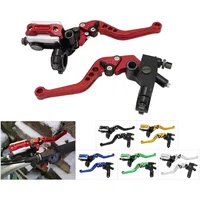 Cilindro maestro de freno Universal para motocicleta, palanca de embrague hidráulico de 22MM, mango de embrague de freno de ajuste para motocicleta Honda Yamaha