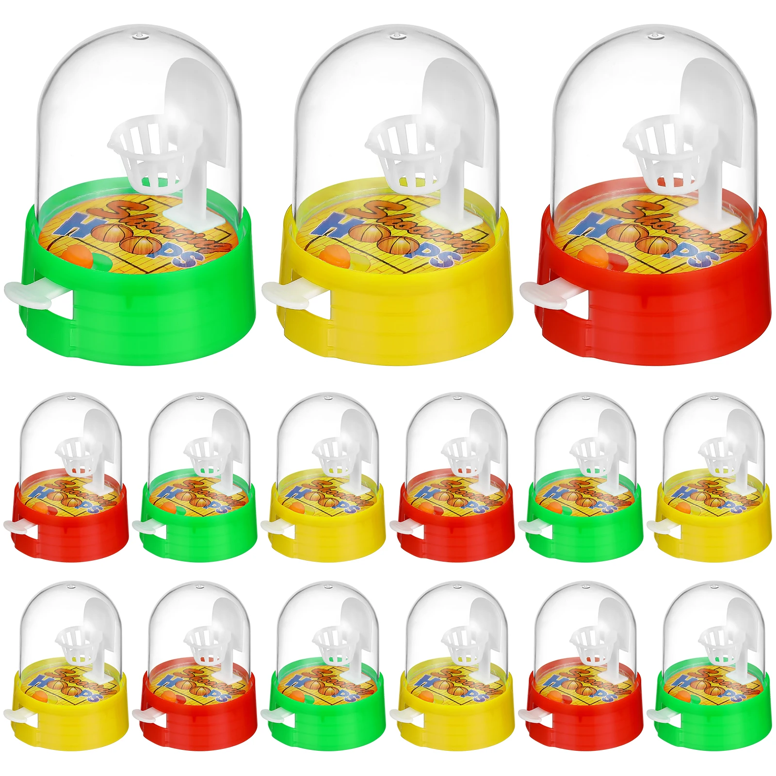 20 Pcs Fingertip Shot Machine Mini Basketball Desktop Miniature Plastic Kids Sports Toys