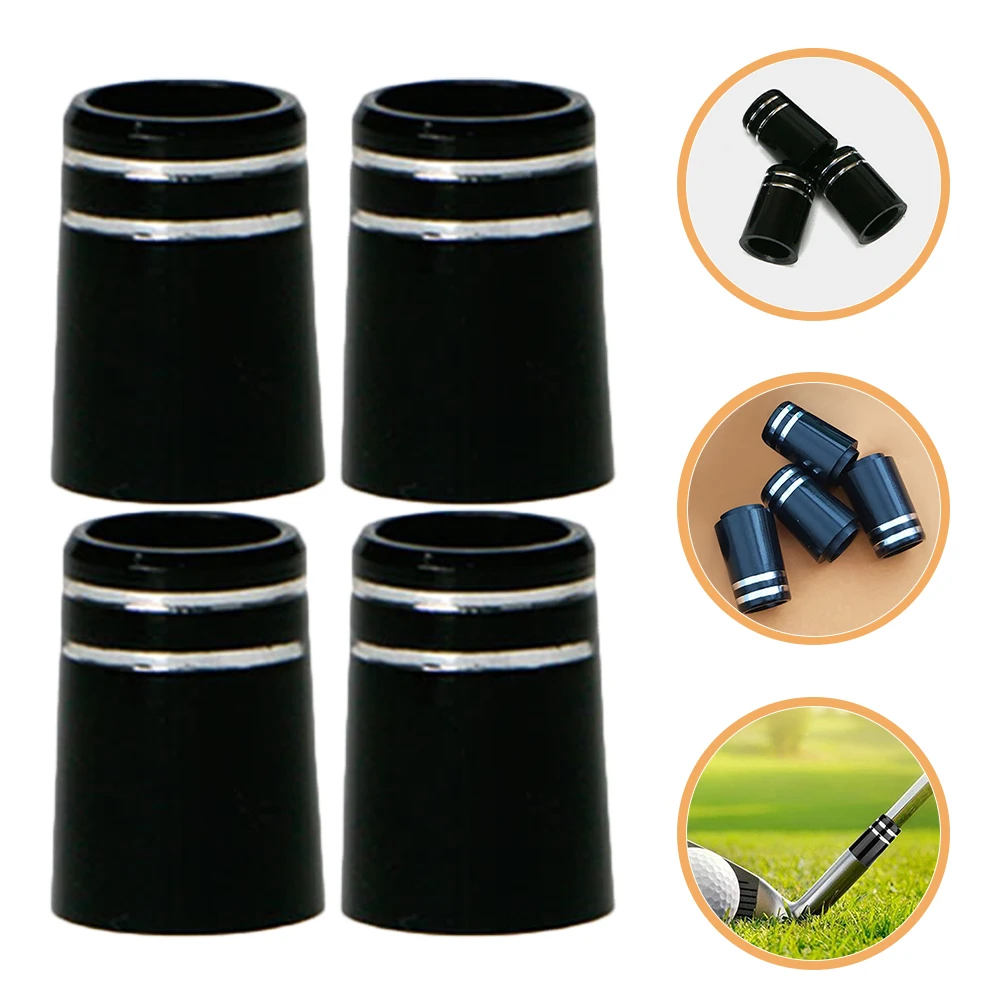 

4pcs Ferrules Covers for Wooden Iron Ferrules Golfs Cue Protectors For Golf Clubs Golf Protective Supplies Durable Material