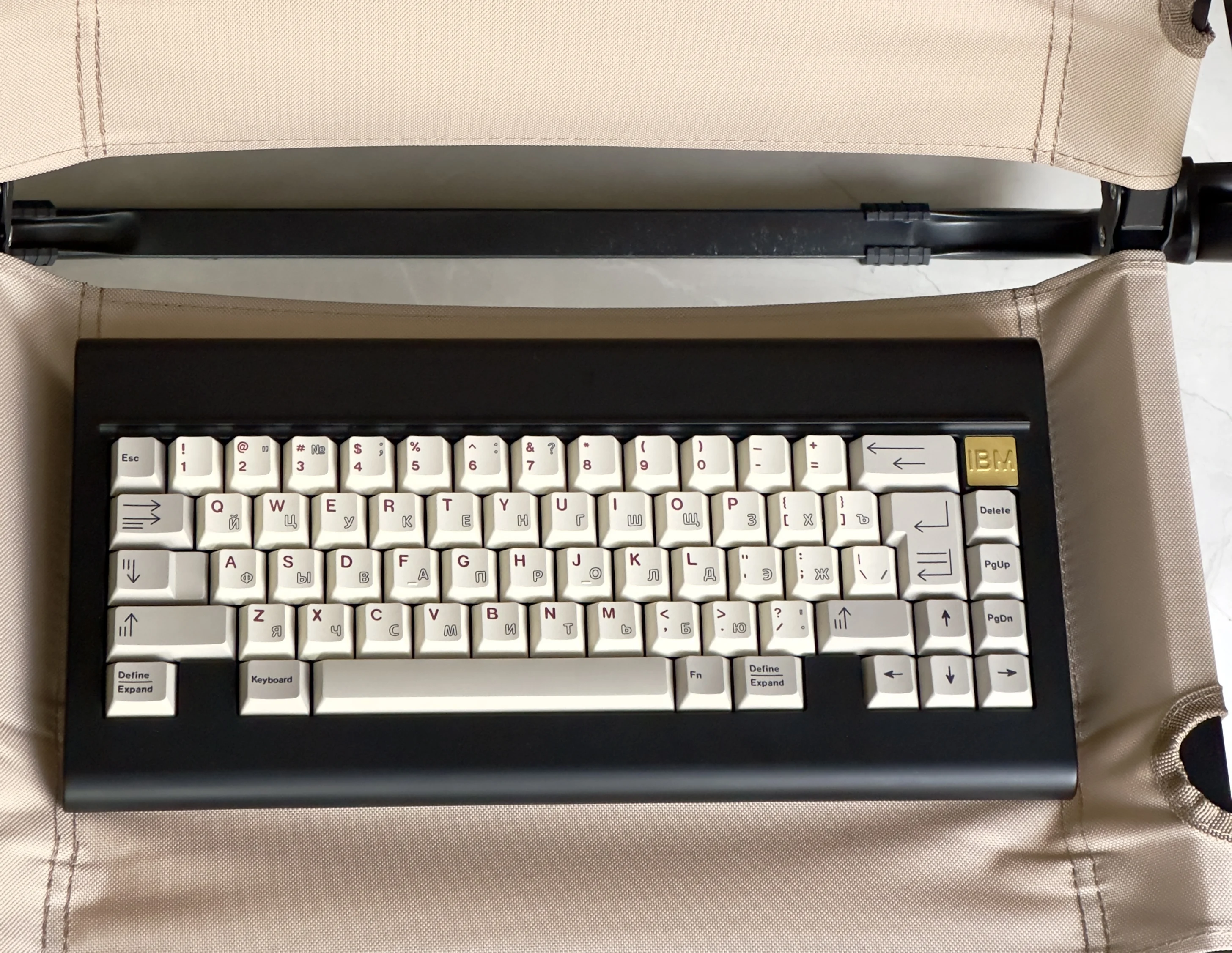 Vintage 6085 Hollow Russian Keycaps Original Highly Sublimated Mechanical Keyboard Keycaps