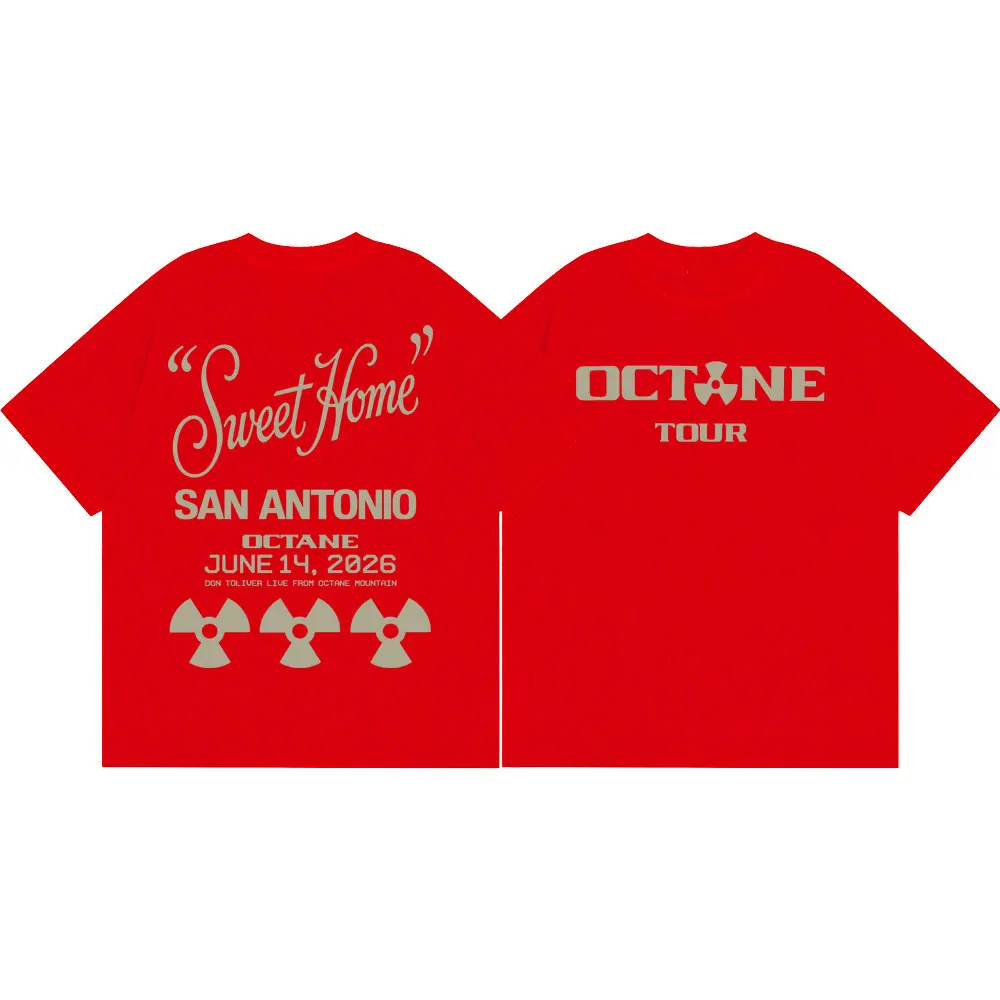 Rapper Don Toliver Octane Tour 2026 T-Shirt für Männer und Frauen Hip-Hop Vintage Kurzarm T-Shirts Sommer Casual Mode Locker Sitzendes T-Shirt – Detail 6