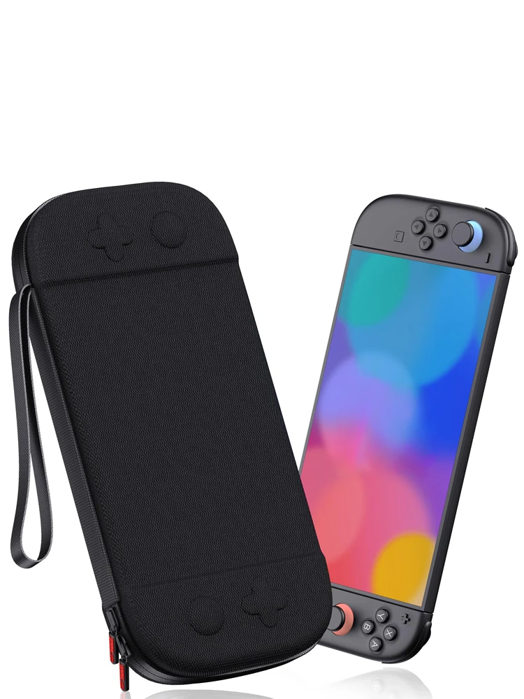 Étui pour Switch 2 2025, étui de voyage à coque rigide avec 12 emplacements pour cartes de jeu et tapis de protection d'écran, sac de rangement portable à coque rigide