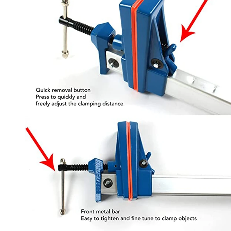 24-Inch Woodworking Fixed Clip Aluminum Alloy Woodworking Fixture Pressure Plate Clamp Woodworking Tools