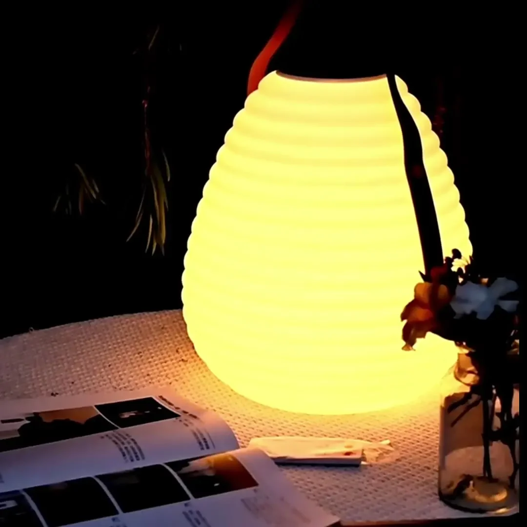 Lampe Solaire Portable d'Extérieur, Luminaire Décoratif de Paysage, Rechargeable, Idéal pour un Jardin, une Pelouse ou un Camping