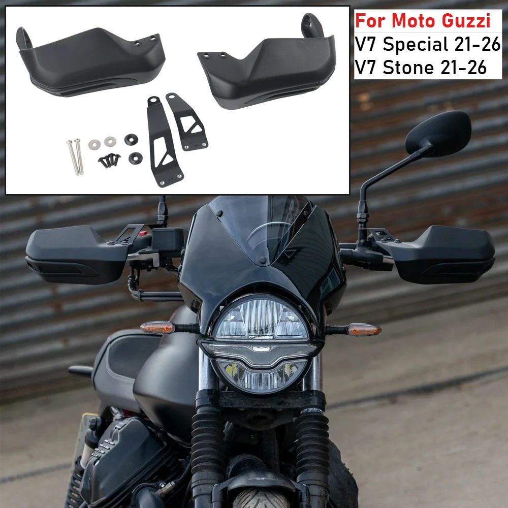 For Moto Guzzi V7 Special V7 850 Stone 2021-2026 Motorcycle Handguards Handlebar Windshield Handle Lever Protector Accessories