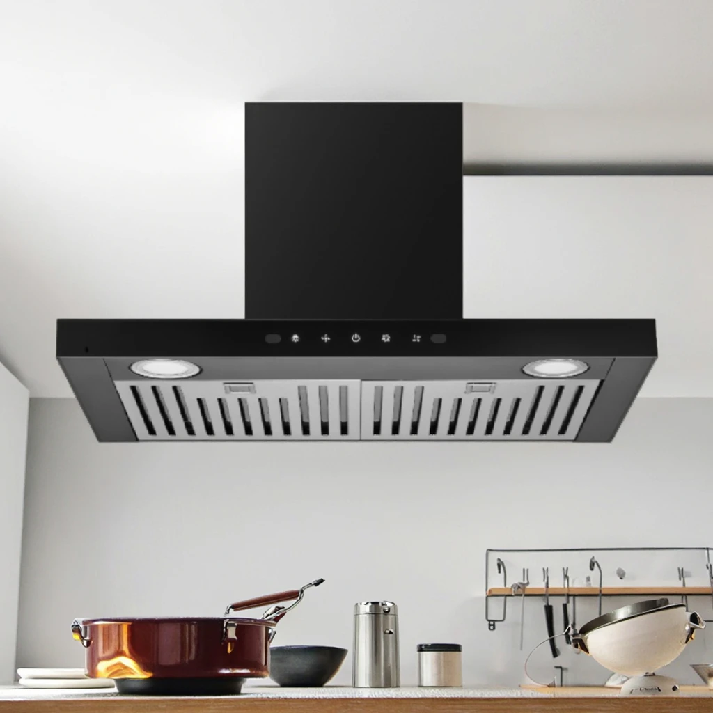 ALK المحمولة المنزل الذكي المطبخ شفاط المطبخ الجانب الحائط النازع طباخ هود