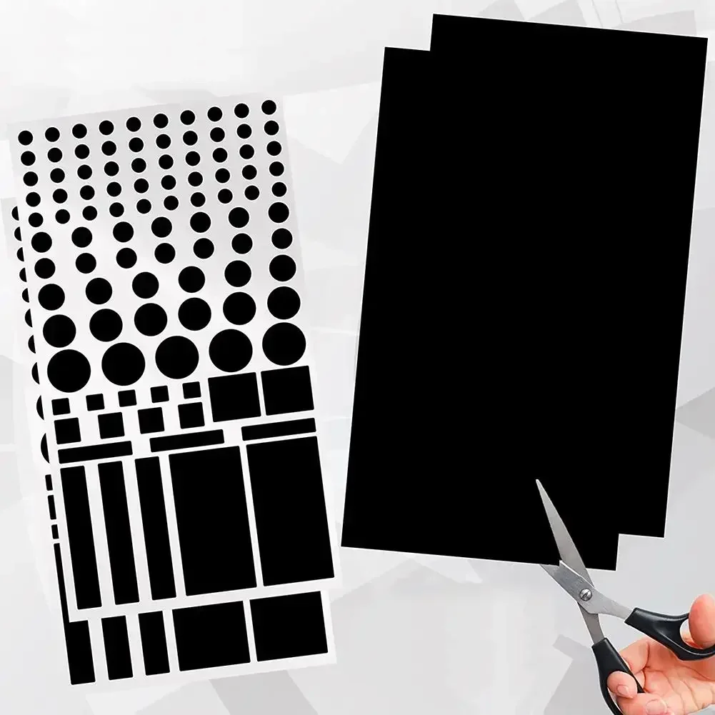 

1 Sheet Light Dimming Stickers LED Cover Stickers For Electronic Devices Car Light Blocking Stickers 50%-80% Blackout Rate