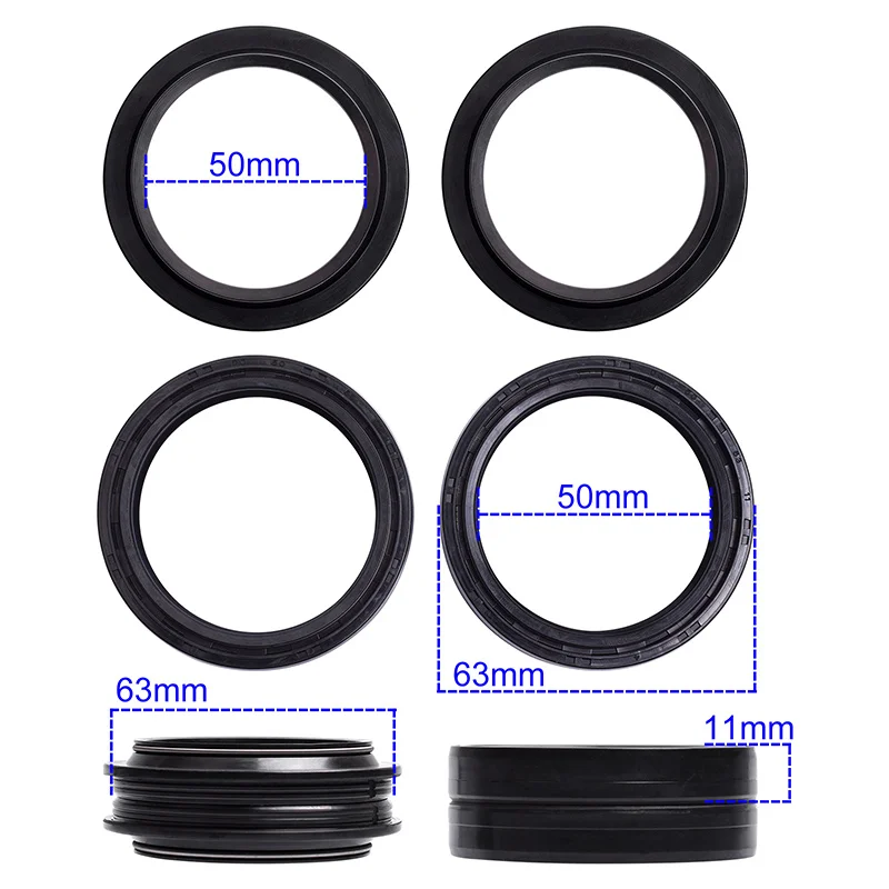 

Motorcycle Rubber Front Fork Oil Seal Dust Cover Seal For VICTORY - POLARIS 1507 V92SC SPORT CRUISER 00-01 3610077 50 MARZOCCHI