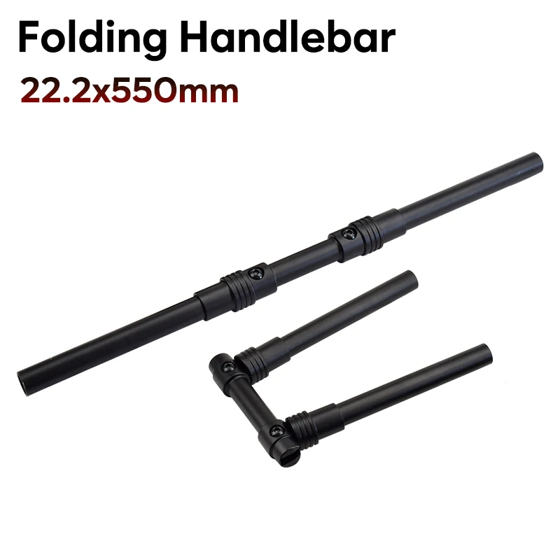 

90 Degree Quickly Aluminum Alloy Folding Handlebar 22.2x550mm Electric Scooter Bike Bicycle Straight Foldable Handle Bar