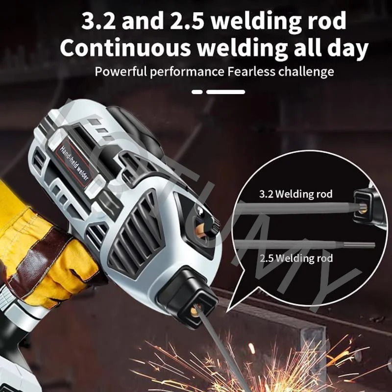 4600W 110/220V Portable Handheld Arc Welder Machine Welding Tool Dual Voltage Welder With Work Clamp