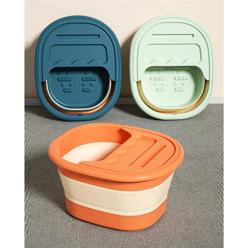 AY03-Foot Soak Tub Pediluvio pieghevole, pediluvio con massaggiatore per piedi per aiutare a dormire, spa per piedi, vasca per ammollo per piedi lenisce