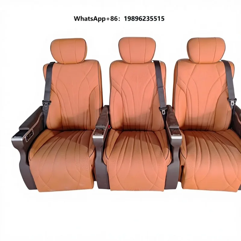 Electrically Adjustable Aviation-Style Car Seats with Ventilation Modified for Enhanced Comfort