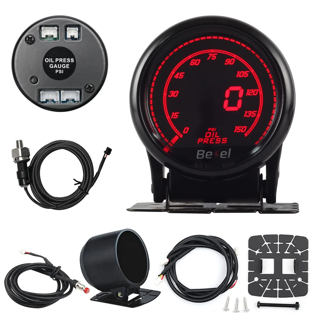 HA Zubehör 2 Zoll 52mm Digitales Auto-Messgerät 10-Farben Öldruck Turbo Boost EGT Abgastemperatur Drehzahlmesser Wasser- und Öltemperatur – Detail 16