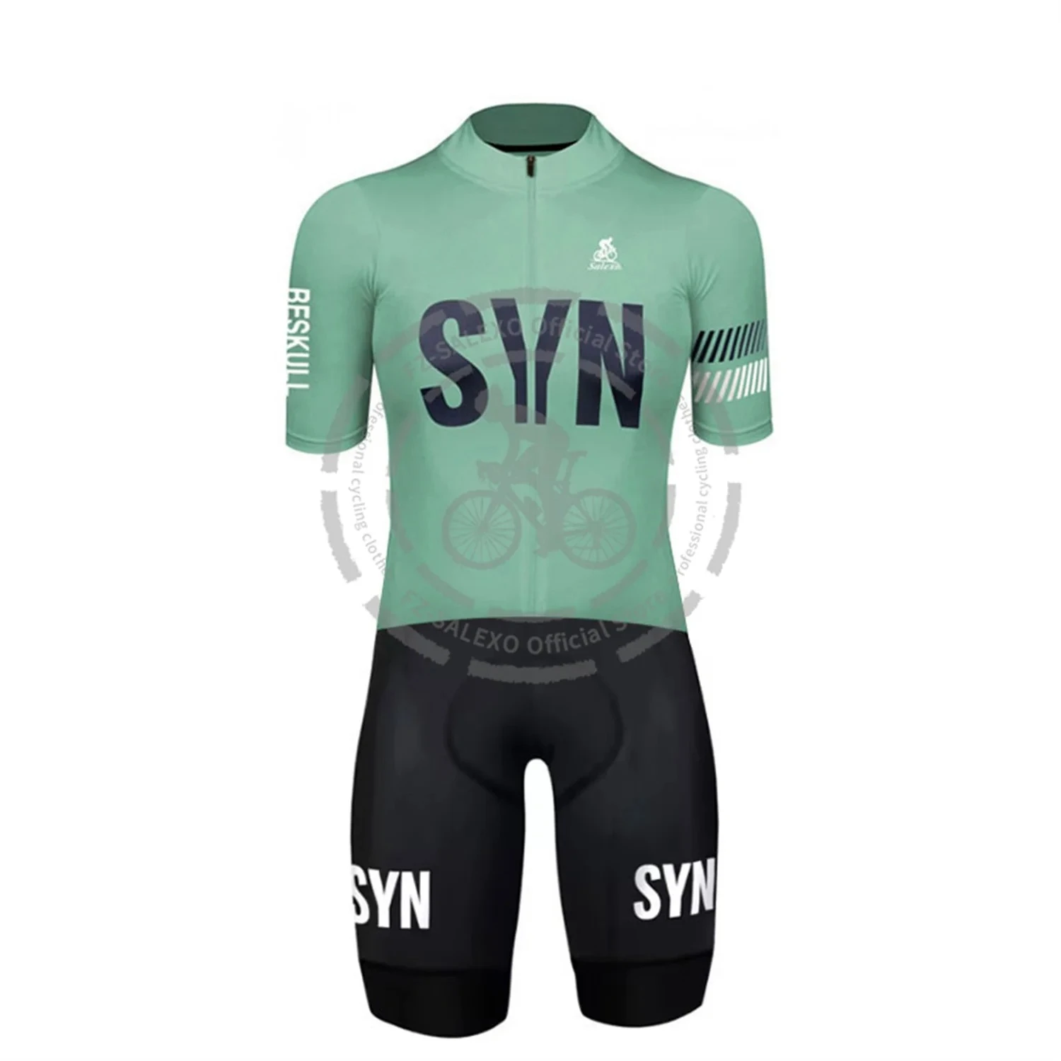 

SYN Skinsuit Men's Triathlon TEAM Short Sleeve Summer Bodysuit SHORT Cycling Jersey Bike Bicycle Clothing Maillot Ropa Ciclismo