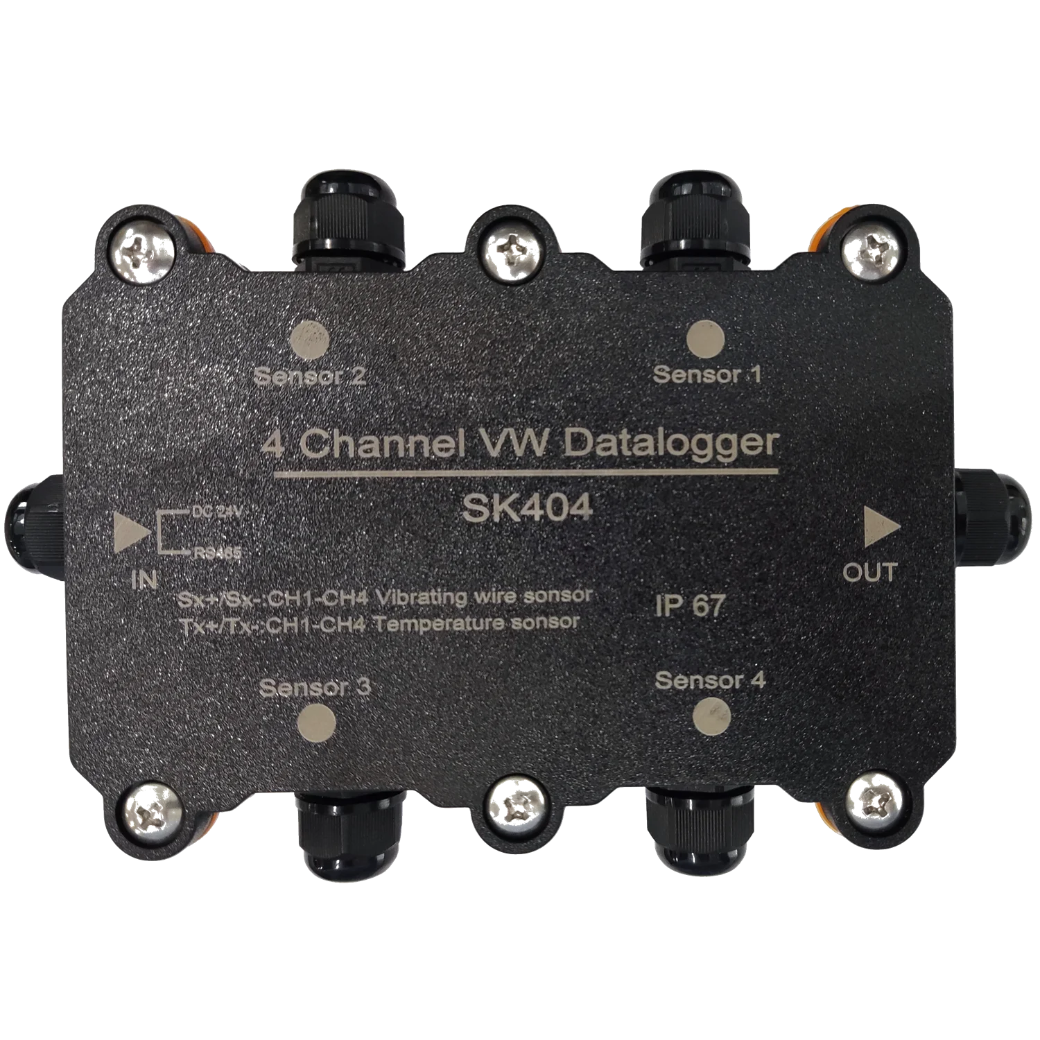 

Четырехколесный коллектор вибрационного провода, 4-канальный выход RS485 Modbus RTU