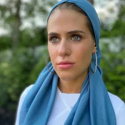 Ramadan Solid Color Soft Elastic Women's Hijab Muslim Ladies Turban Bonnet Long Tail Head Wrap Head Scarf Indian Hats