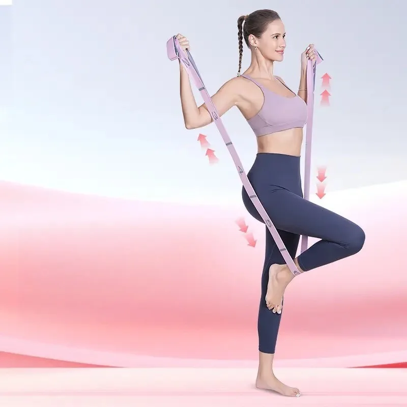 2026 New Numbered Segmented Yoga Resistance Band Strength Training Pull Band Fitness Back Pilates Yoga Rope Yoga Gear