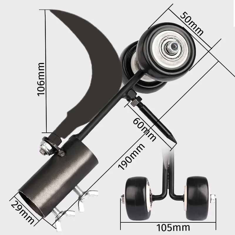 Portable Gap Weeder Grass Trimmer Adjustable Length Weed Weeding Lawn Weed Remover No Need To Bend Down Gardening Mowing Tool