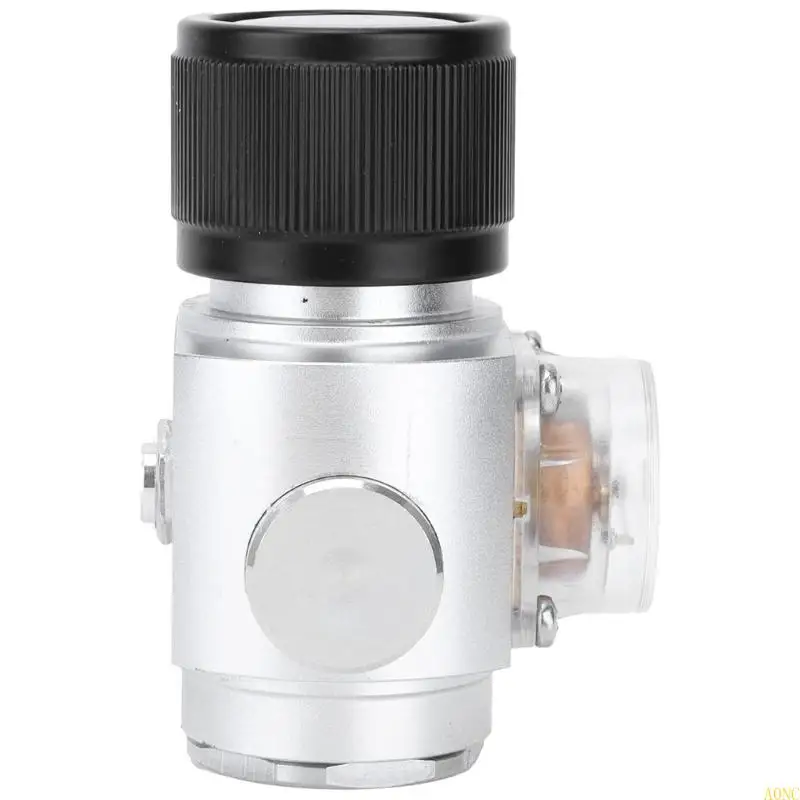 A0NC Pequeno regulador gás CO2 0-90psi Válvulas redução pressão pressão Válvulas ajuste pressão