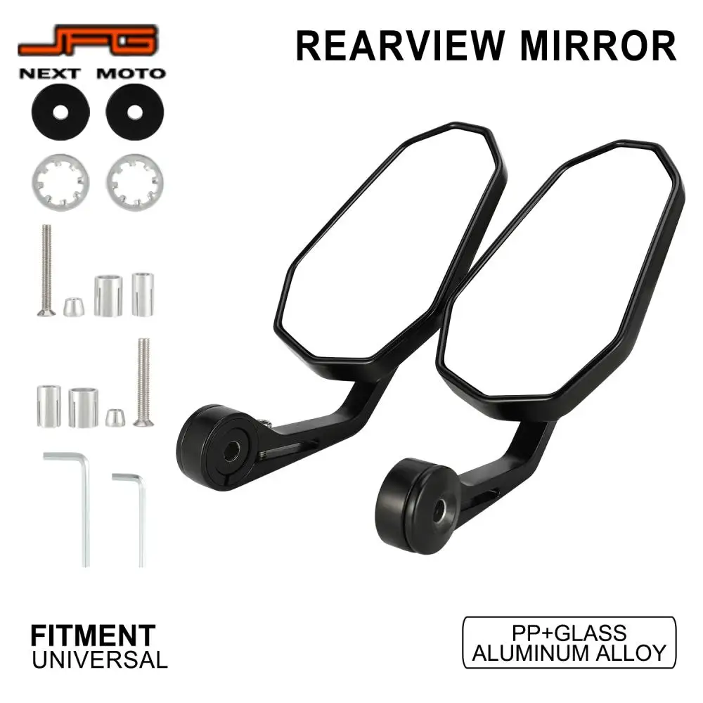 Universal For KTM YAMAHA HONDA Handlebar Rearview Mirror Motorcycle Mirrors Electromobile Back Side Convex Off-Road Scooter