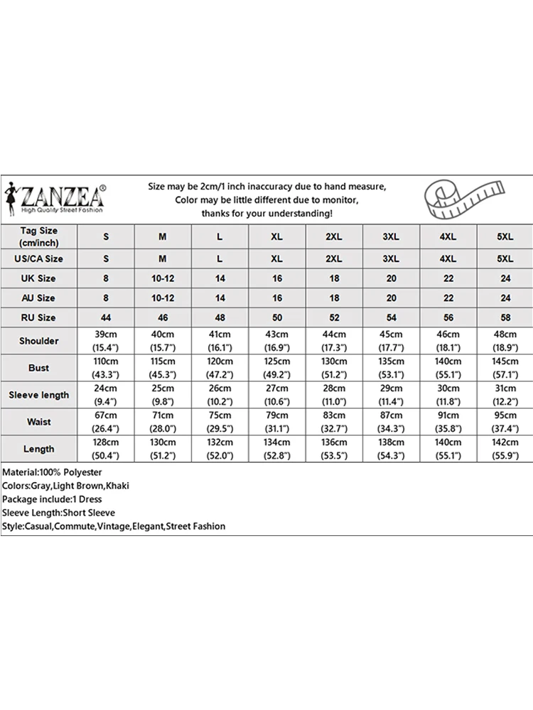 2025 فساتين أنيقة ليوبارد ZANZEA المرأة ماكسي فستان طويل مكتب فستان الشمس الصيف التلبيب الرقبة قصيرة الأكمام العمل Vestidos رداء #6