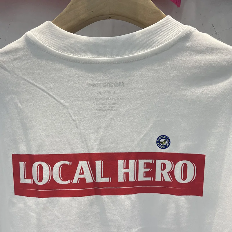 الأحمر ثلاثية الأبعاد رسائل شعار طباعة مارتين روز تي شيرت أفضل جودة القطن الصيف المتضخم المحملة بطل محلي تي شيرت مع العلامات