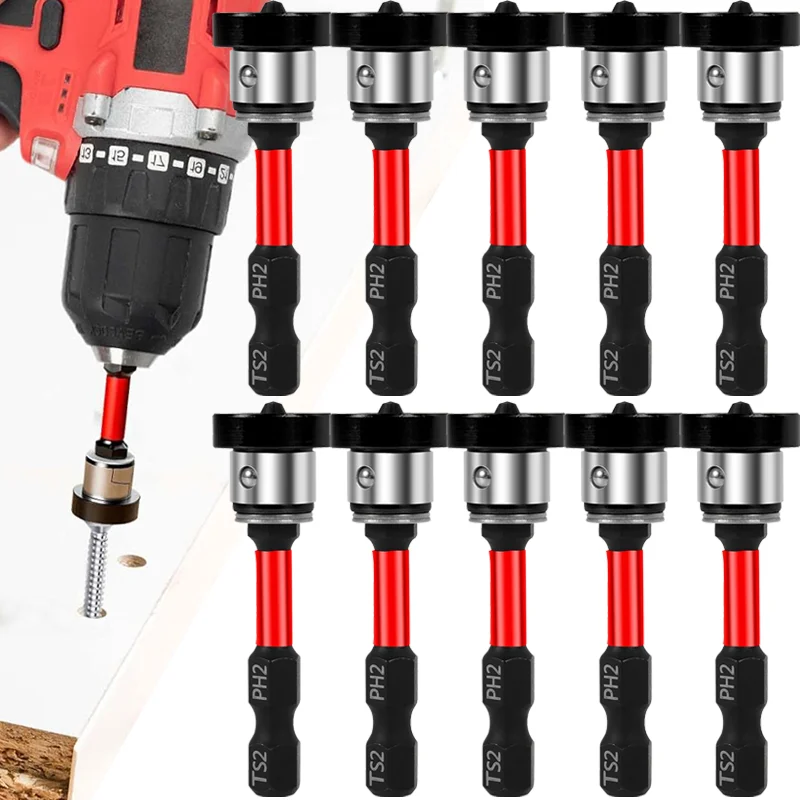 PH2 Magnetic Positioning Screwdriver Bits 1/4
