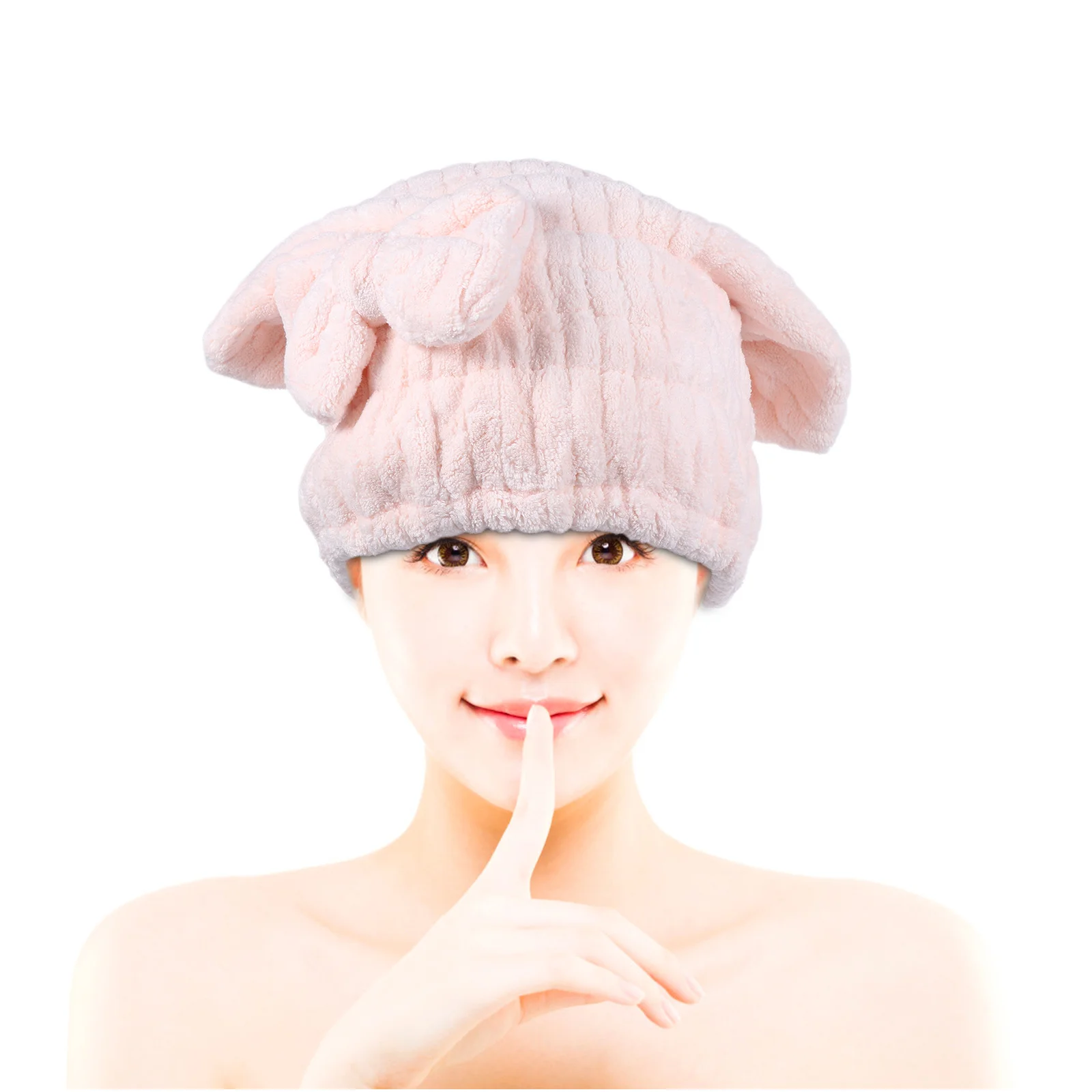 

4pcs Hair Drying Cap Thickened Drying Turban For Women Quick Dry Towel Wrap Bath Shower Make-Up Face Washing