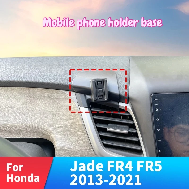 Suporte de Telefone para Carro Honda Jade 2013-2021 2015 2016 Base de Fixação Especial Forte com Carregamento Sem Fio 15W Acessórios para Carros