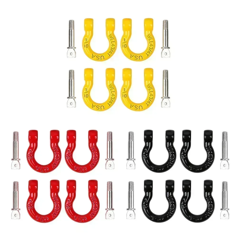 INJORA-Crochet de remorquage de remorque, accessoires métalliques, mise à niveau pour 1:10 RC inoler Car Axial SCX10 90046 AXI03007 Capra Redcat Gen8 VS4-10