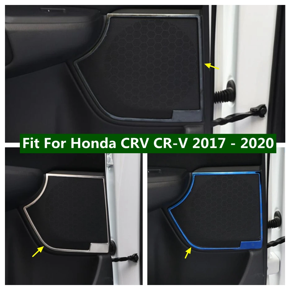 

Door Speaker Audio Loudspeaker Sound Decor Frame Cover Trim For Honda CRV CR-V 2017 - 2020 Black / Blue / Silver Car Accessories